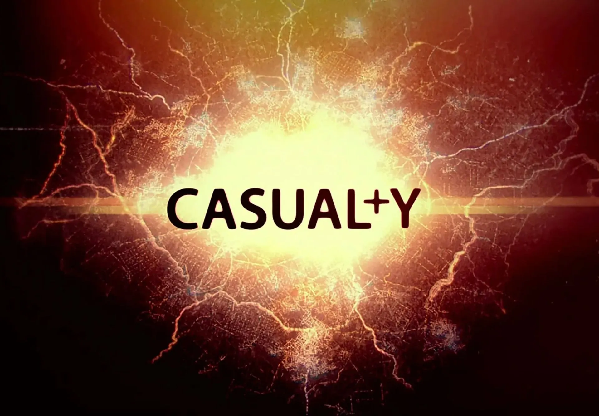 The word "CASUAL+Y" appears centered, surrounded by an explosive light effect.